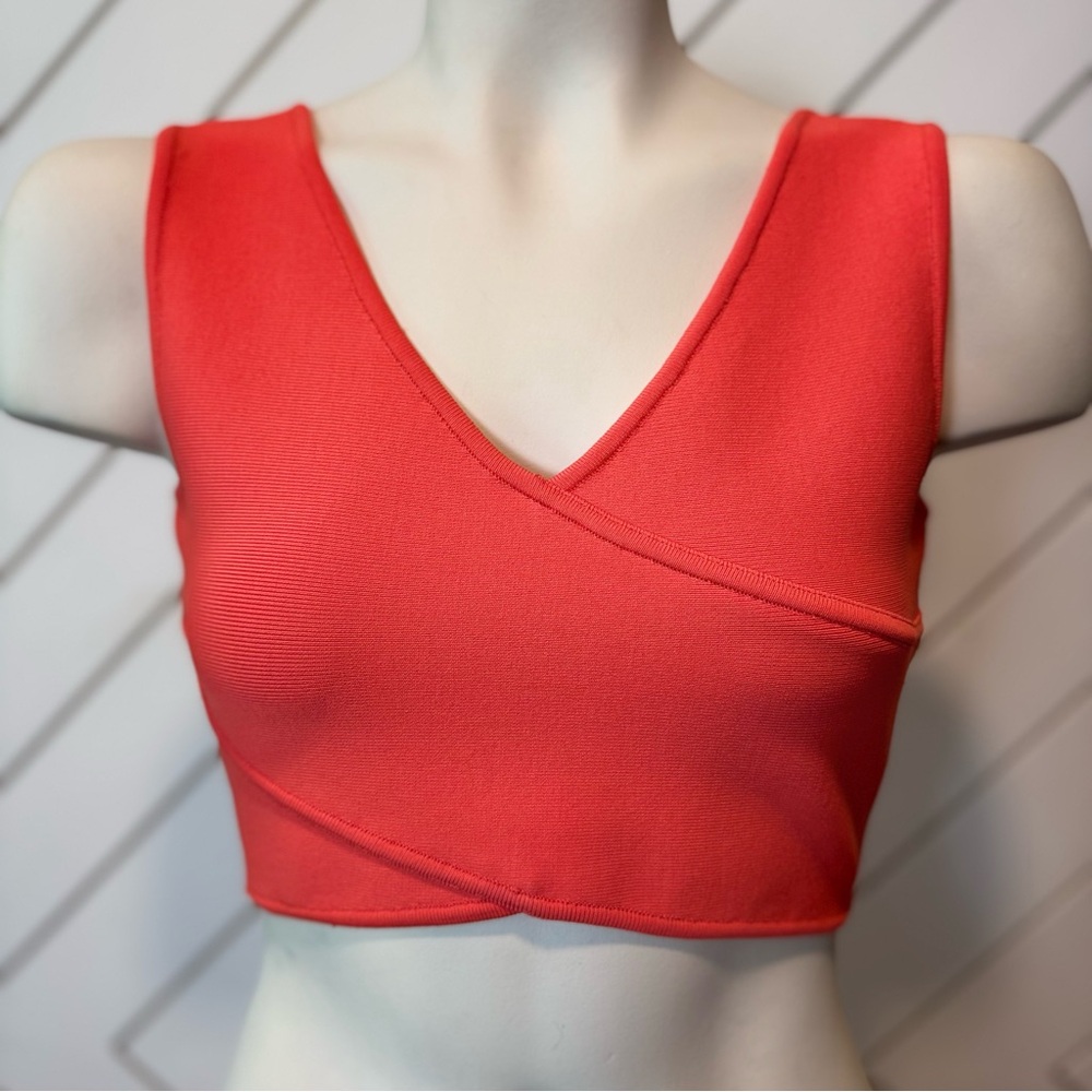 BCBGMaxAzria Coral Sleeveless Crop Tank